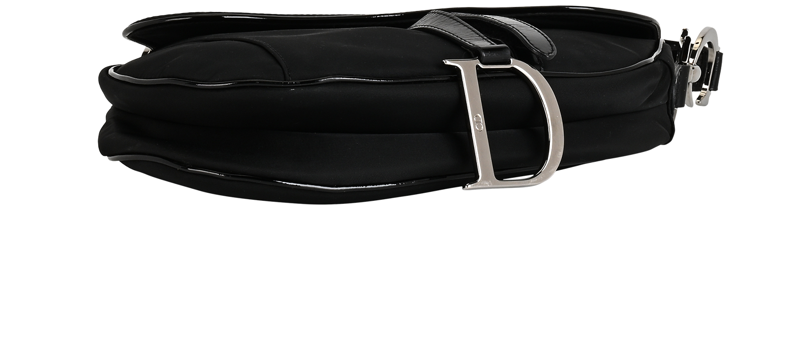 Vintage Saddle Bag, &pound;1,800, Handbags, Black, Nylon, Top view